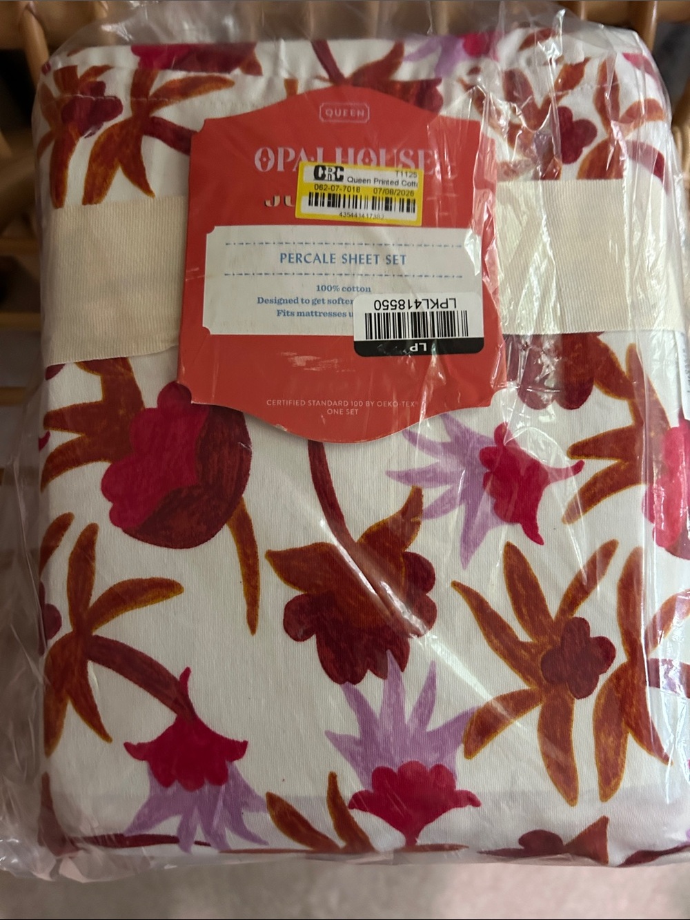 Opalhouse Jungalow RARE 100% Cotton Natalia Floral Percale Sheet Set -